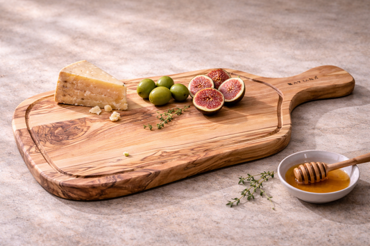 THE LEVANT BOARD — Handcrafted Olive Wood Serving & Chopping Board