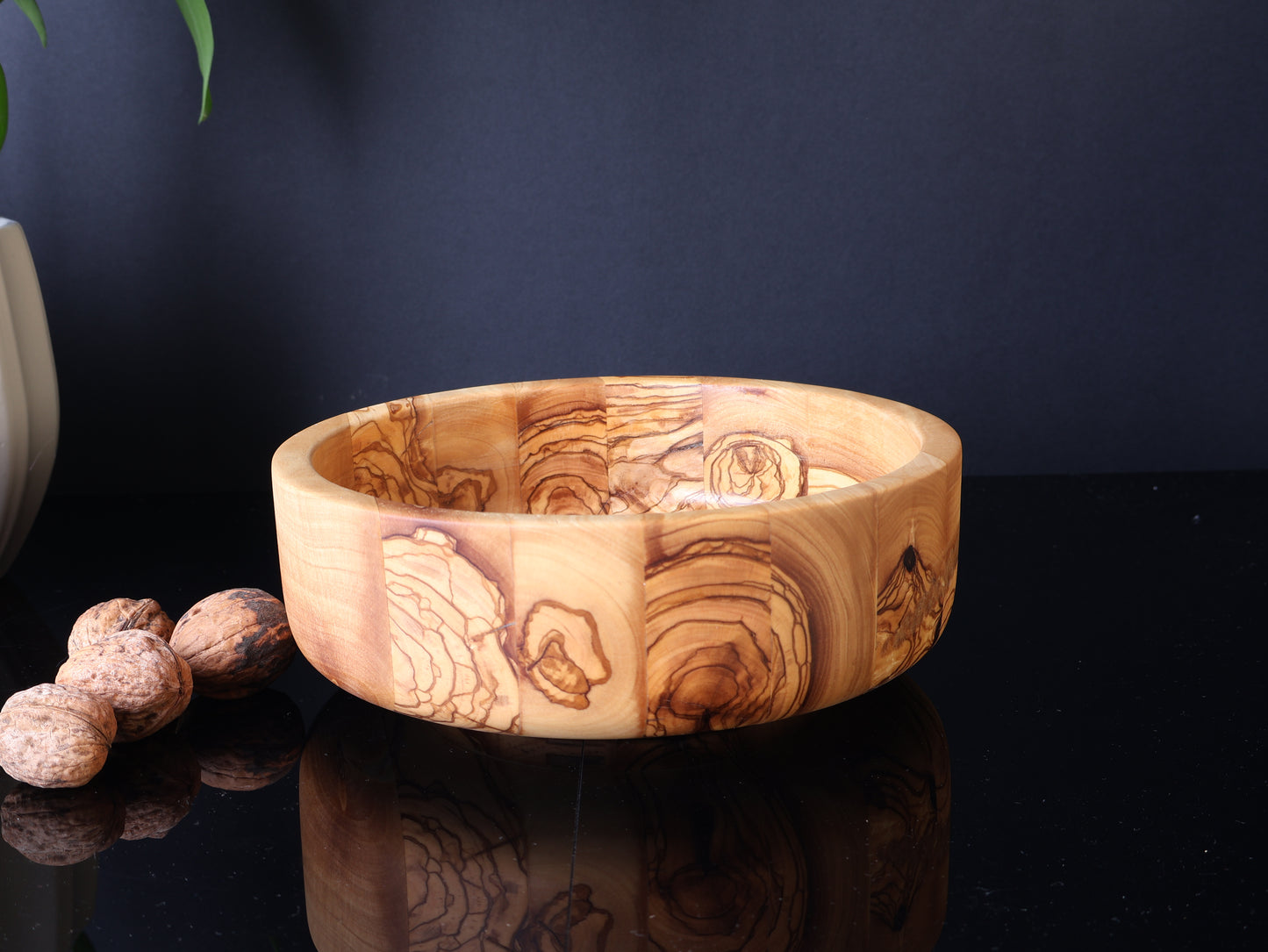 THE GROVE COLLECTION — SERVING BOWL Handcrafted Olive Wood Serving Bowl | Available in 4 Sizes