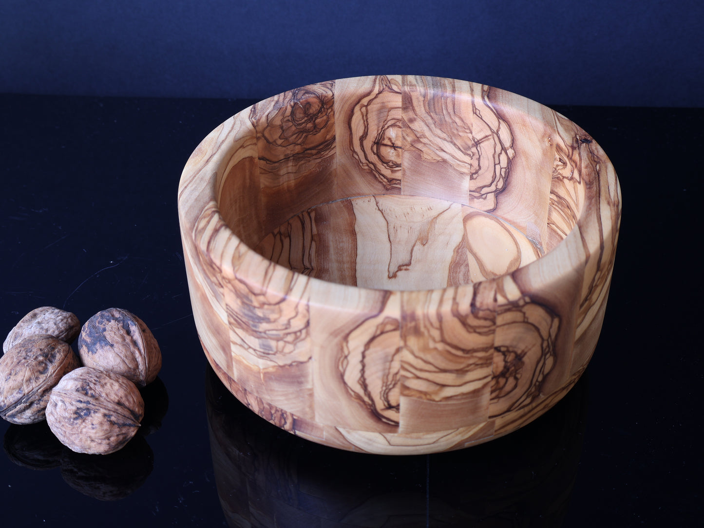 THE GROVE COLLECTION — SERVING BOWL Handcrafted Olive Wood Serving Bowl | Available in 4 Sizes